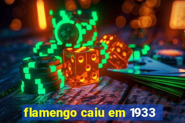 flamengo caiu em 1933