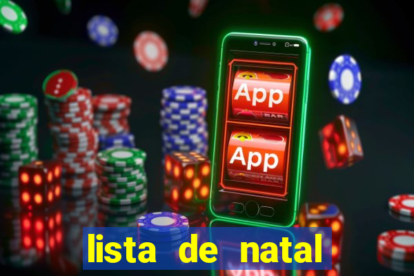 lista de natal para imprimir