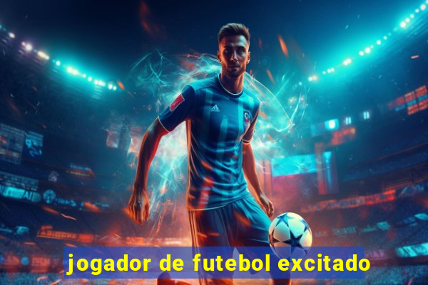 jogador de futebol excitado