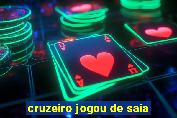 cruzeiro jogou de saia