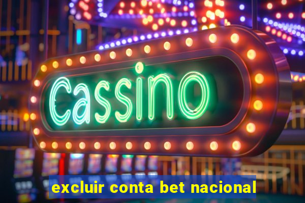 excluir conta bet nacional