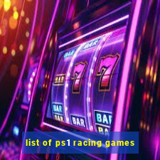 list of ps1 racing games