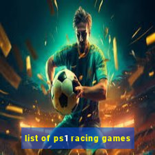 list of ps1 racing games