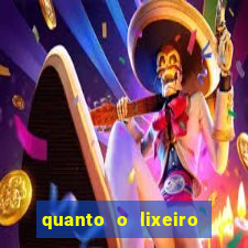 quanto o lixeiro ganha por ano