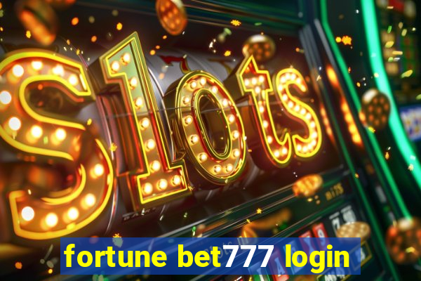 fortune bet777 login