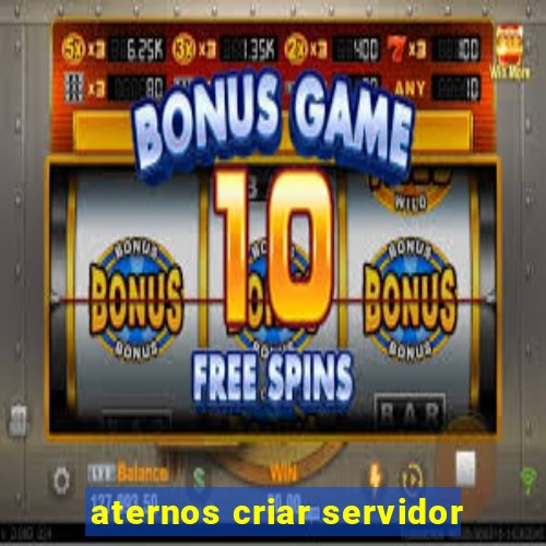 aternos criar servidor