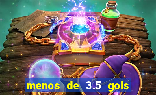 menos de 3.5 gols o que significa