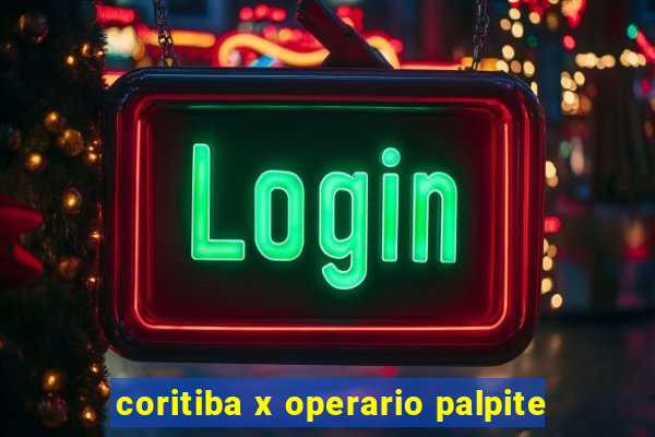 coritiba x operario palpite