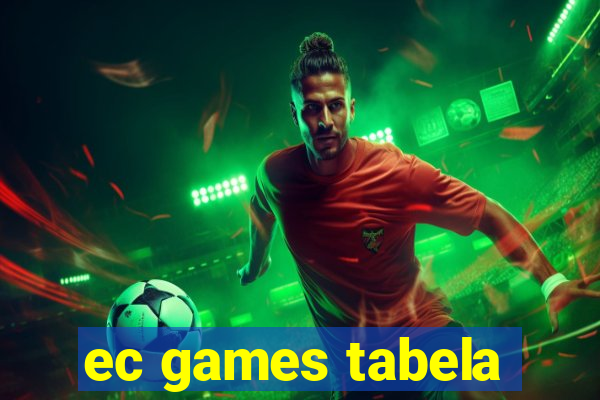 ec games tabela