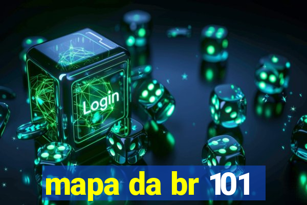 mapa da br 101