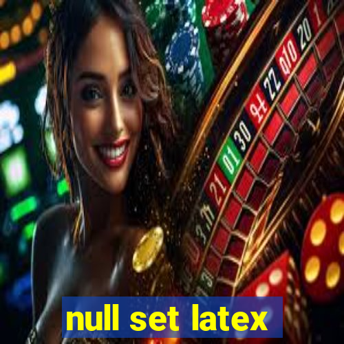 null set latex