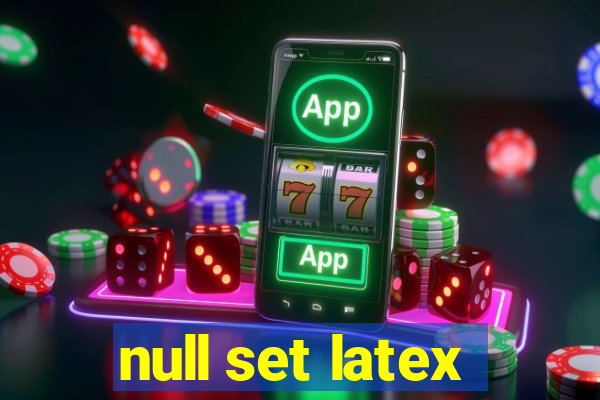 null set latex