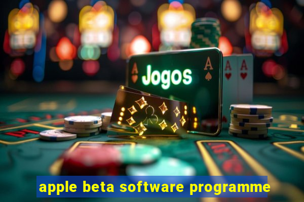 apple beta software programme