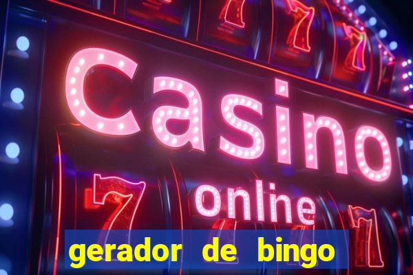 gerador de bingo cha de bebe