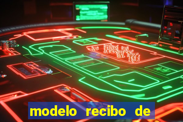 modelo recibo de pagamento word