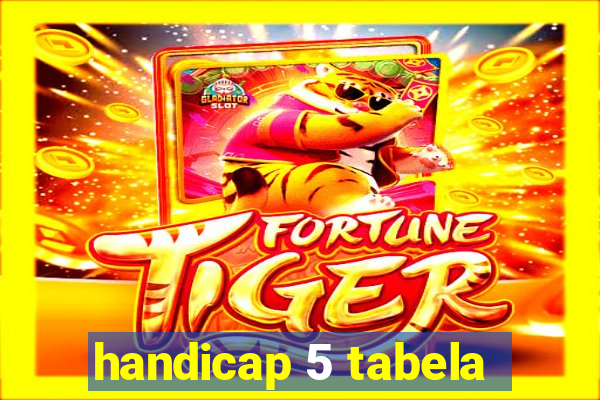 handicap 5 tabela