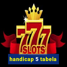 handicap 5 tabela