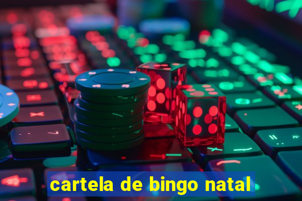 cartela de bingo natal