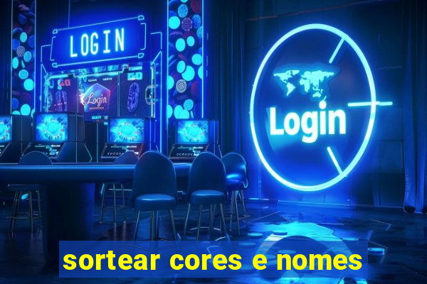 sortear cores e nomes