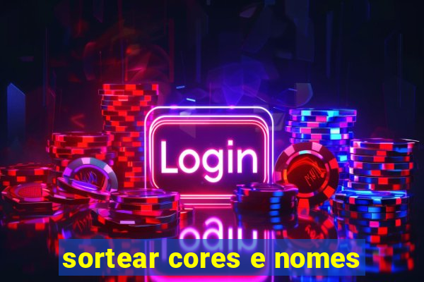 sortear cores e nomes