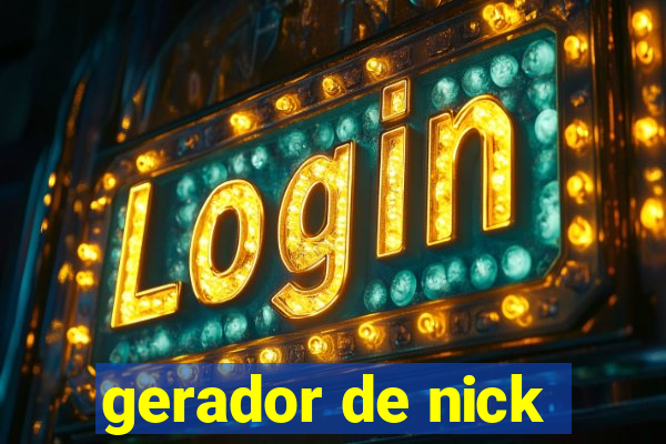 gerador de nick