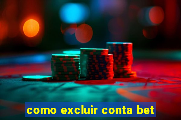 como excluir conta bet