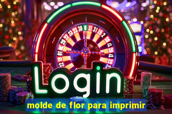 molde de flor para imprimir