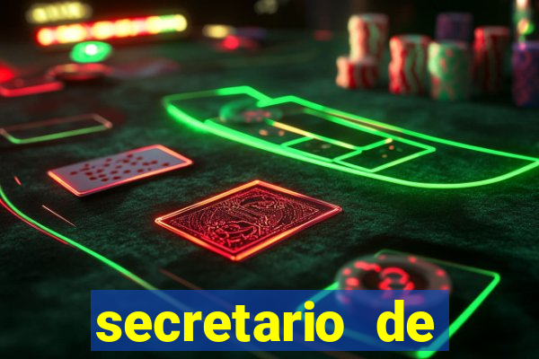 secretario de esporte salario