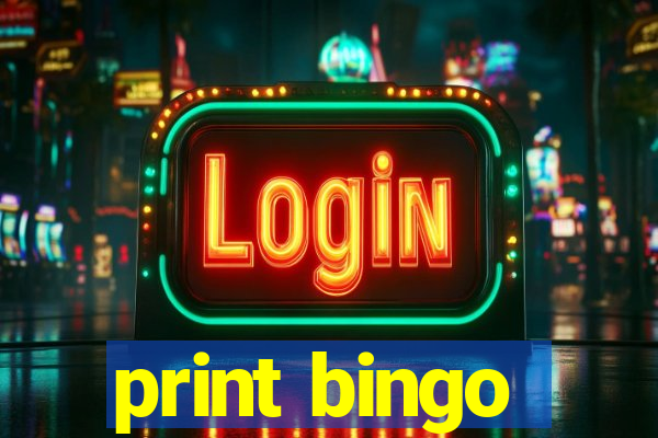 print bingo