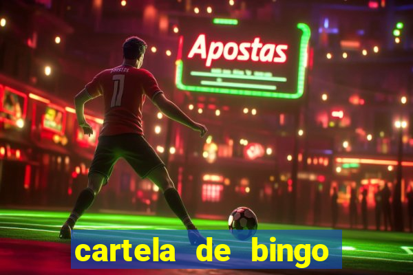 cartela de bingo cha de panela