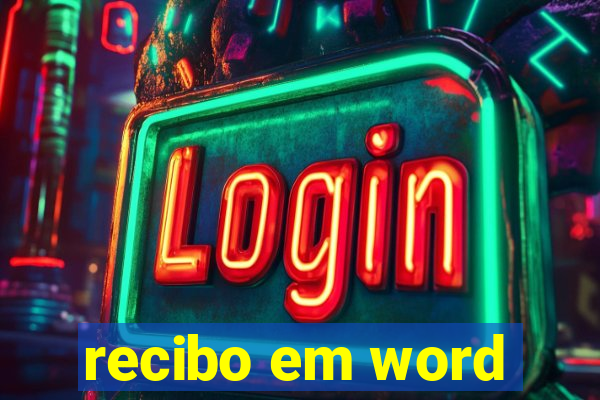 recibo em word