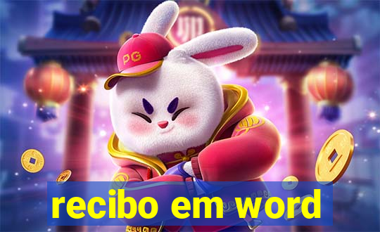 recibo em word