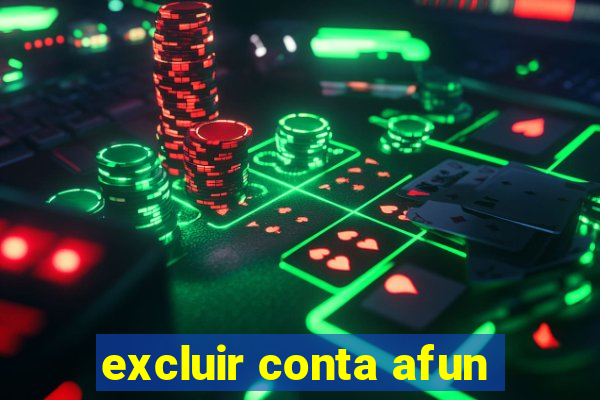 excluir conta afun