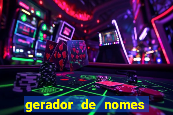 gerador de nomes para jogos