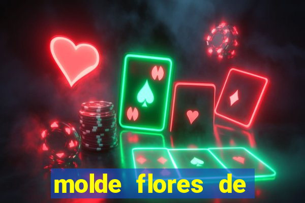 molde flores de papel para imprimir