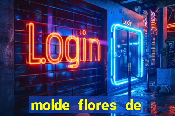 molde flores de papel para imprimir