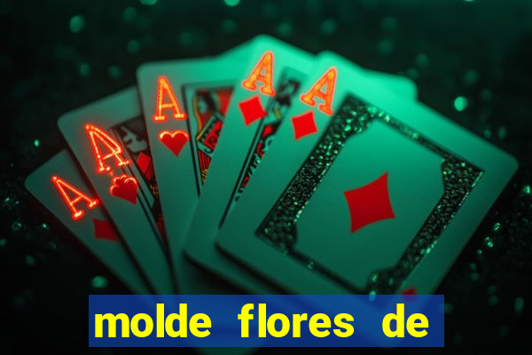 molde flores de papel para imprimir