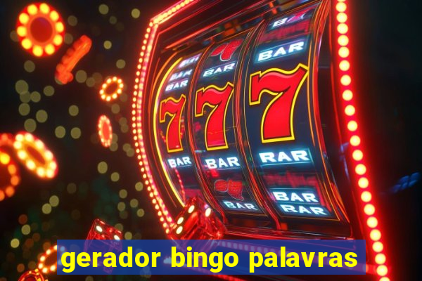 gerador bingo palavras