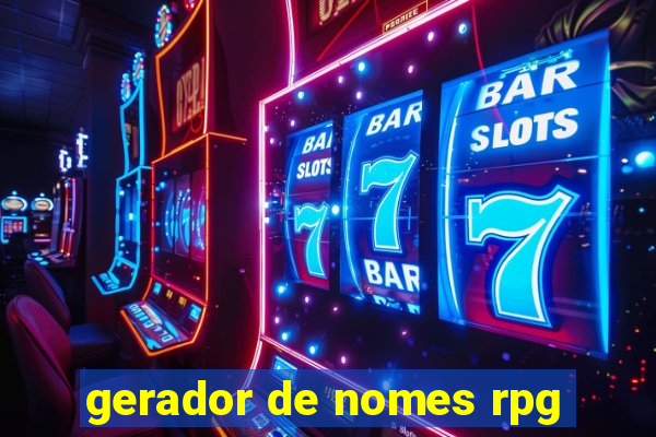 gerador de nomes rpg