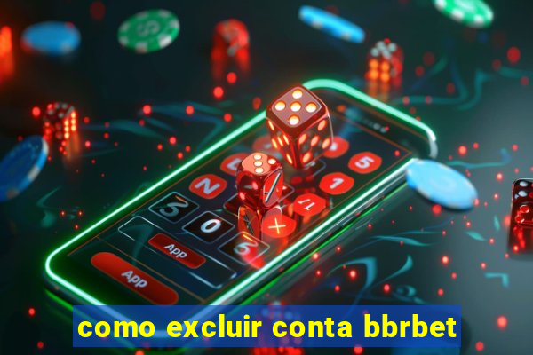 como excluir conta bbrbet