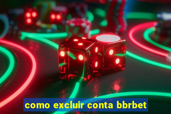 como excluir conta bbrbet