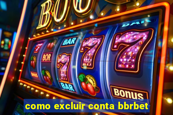 como excluir conta bbrbet