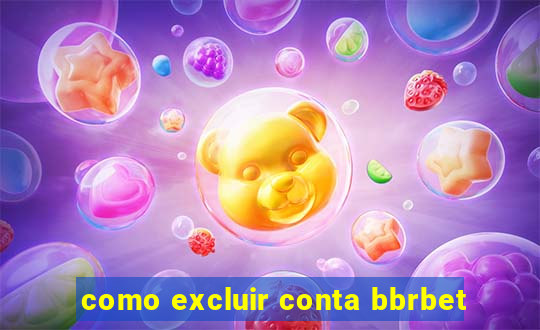 como excluir conta bbrbet