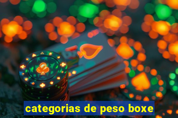 categorias de peso boxe