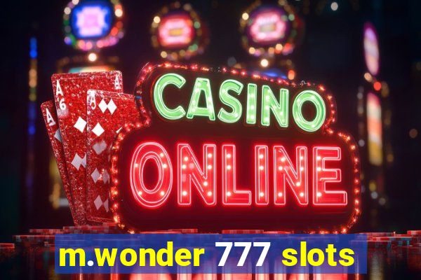 m.wonder 777 slots