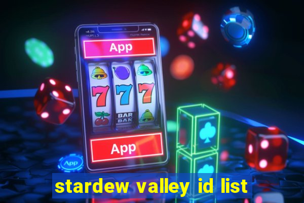 stardew valley id list