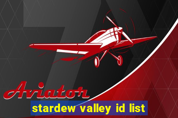 stardew valley id list