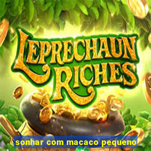 sonhar com macaco pequeno