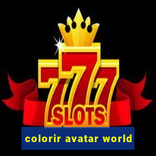 colorir avatar world