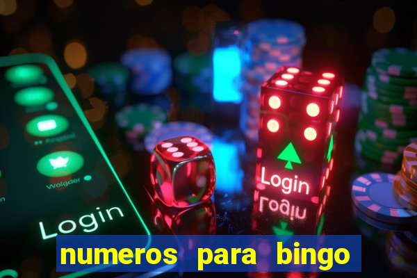 numeros para bingo de 1 a 90